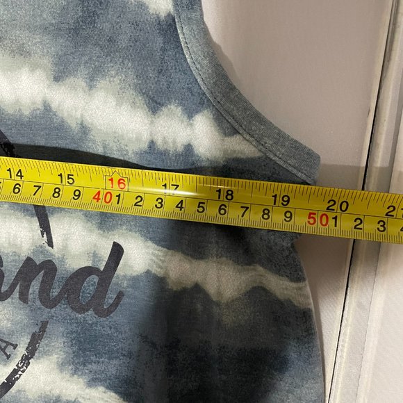 LUCKY BRAND LOS ANGELES Official Women’s Tie Dye Logo Tank Top T-Shirt Sz XL - Picture 7 of 7